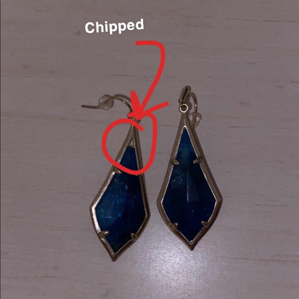 Aqua Apatite Gold Earrings